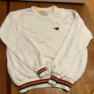 White Aviator Nation Crewneck Size XS